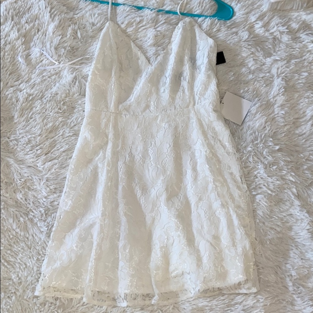 Lulus White Lace Dress